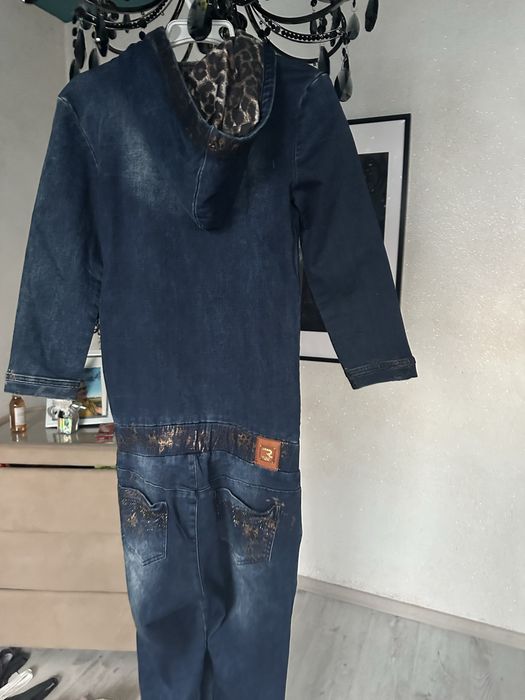 Kombinezon damski jeansowy S