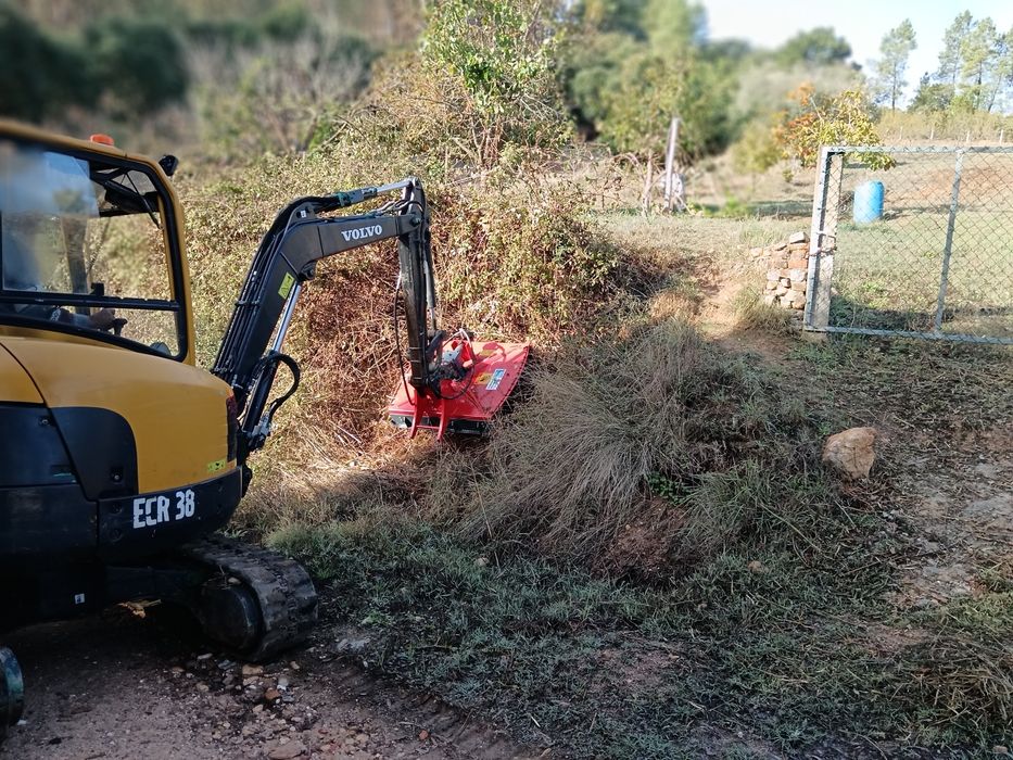 Mini giratória e basculante