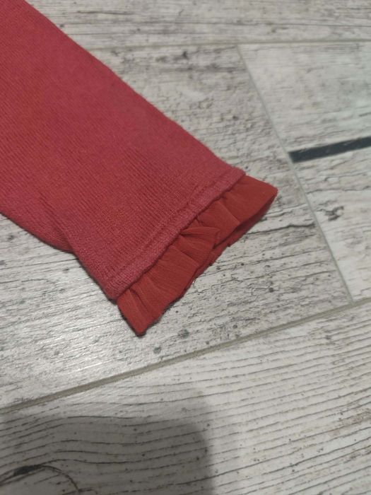 Sweterek bolerko czerwony 110 cm