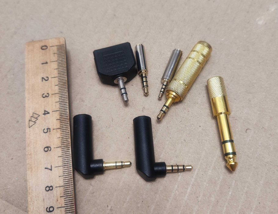 Адаптер перехідник 3.5мм 2.5мм 6.5мм джек jack аудио переходник