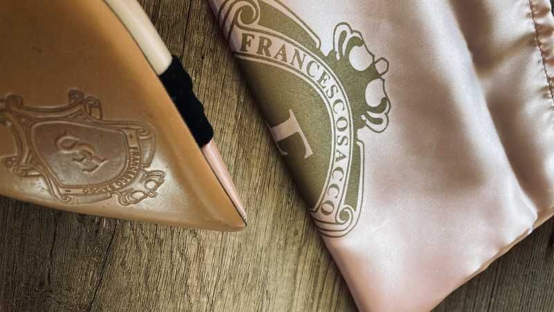 Szpilki FRANCESCO SACCO, skóra lakierowana, made in ITALY, rozm. 38.5