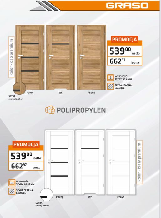 drzwi wewnętrzne  pokojowe łazienkowe ramowe