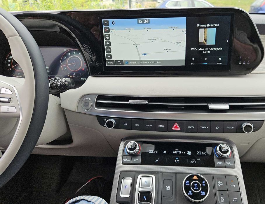 Hyundai KIA Konwersja US-EU Polskie Menu Mapa Europy