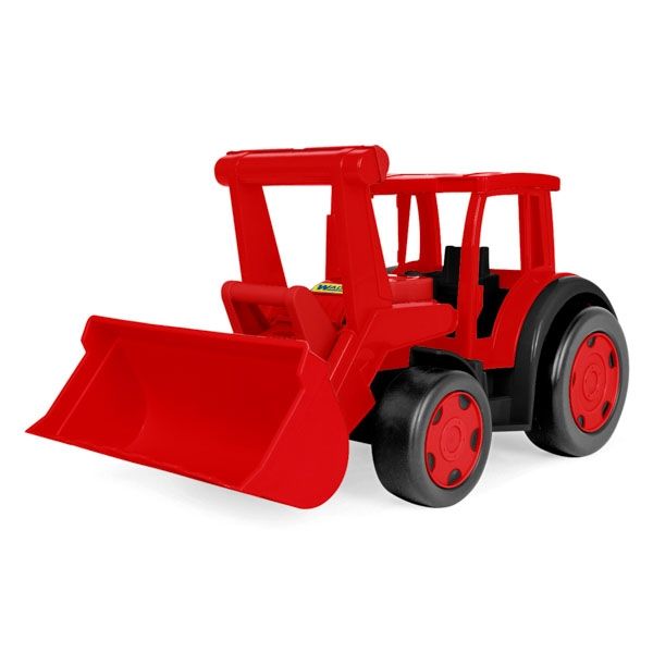 Traktor Ładowarka Gigant Czerwony Zabawka Dla Dzieci Wader 66028 Pojazd Edukacyjny Do Zabawy Chłopcy Duży Rozmiar
