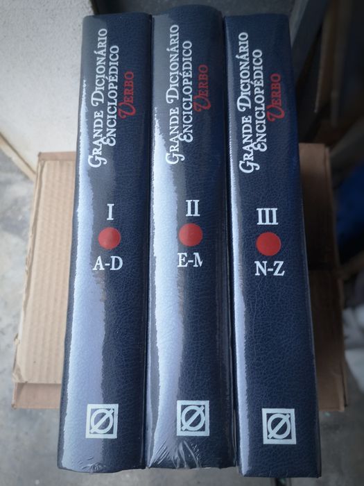 Grande Dicionário Enciclopédico Verbo, 3 volumes novos