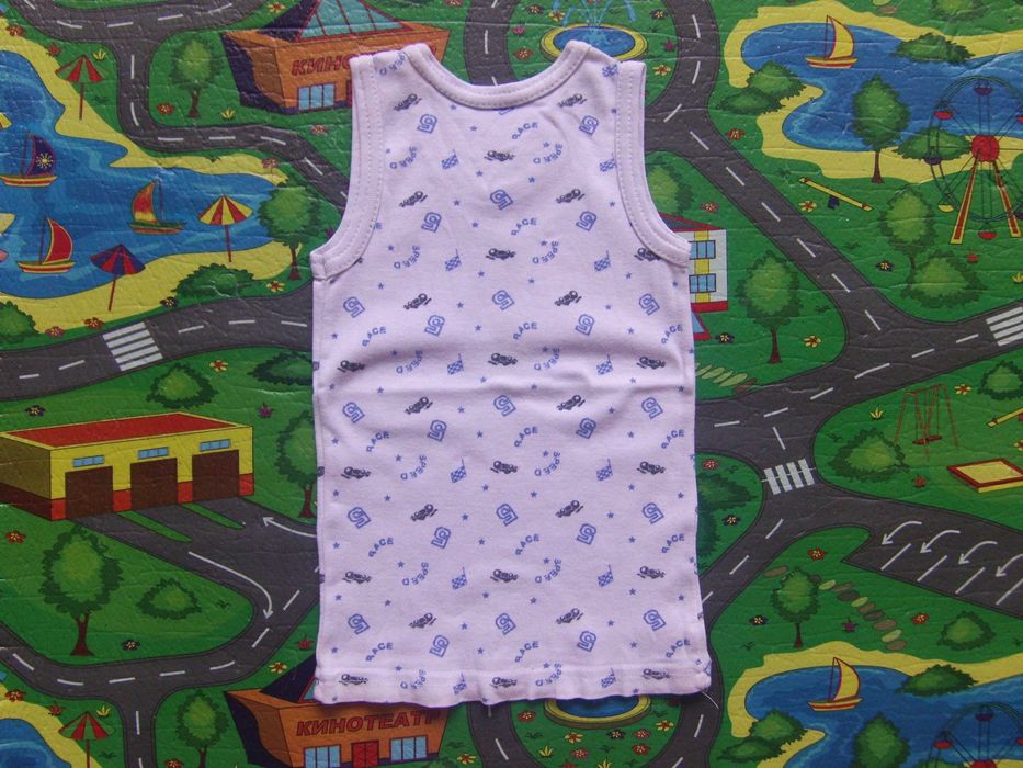 Майка TATOSHKA (татошка) для мальчика (хлопок) рибана