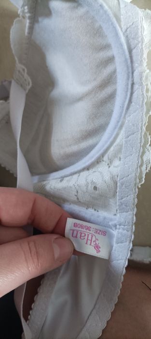 Stanik biały 36/80 dwie sztuki