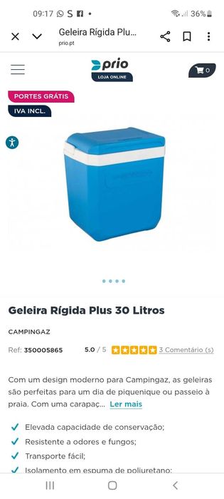 Geladeira campingas