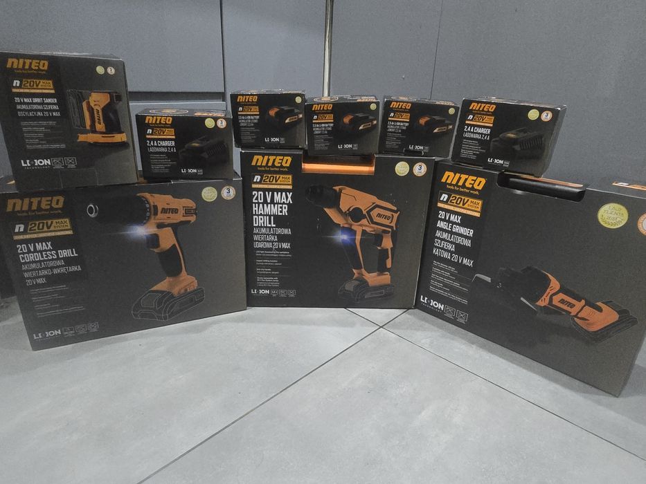 Elektronarzędzia akumulatorowe szlifierka wkretarka młotowIertarka