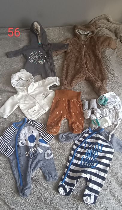 Paka ubranek dla chłopaka 56 (31sztuk )plus gratisy