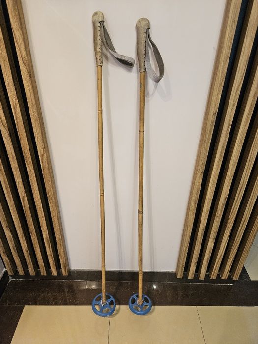 Kijki bambusowe do nart retro