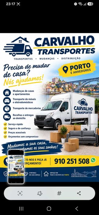 Mudanças e transportes