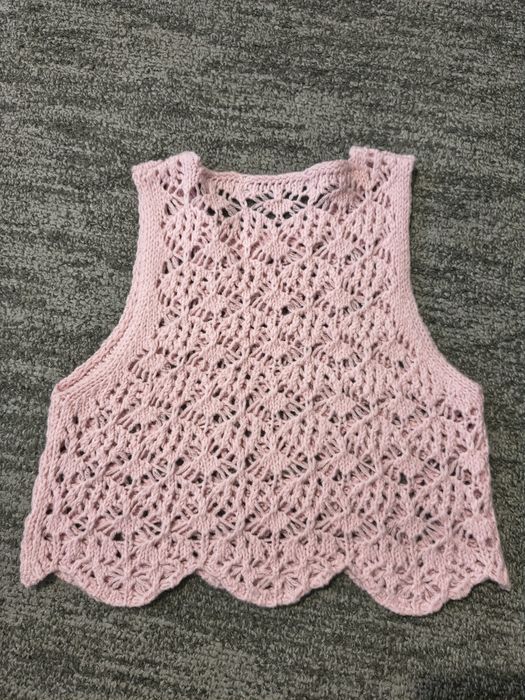 FB Sister New Yorker crop top bluzka różowa rozmiar XXS