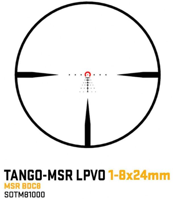 Прицел Sig Sauer Tango MSR 1-8x24 LPVO с сеткой BDC8 — оригинал (США)
