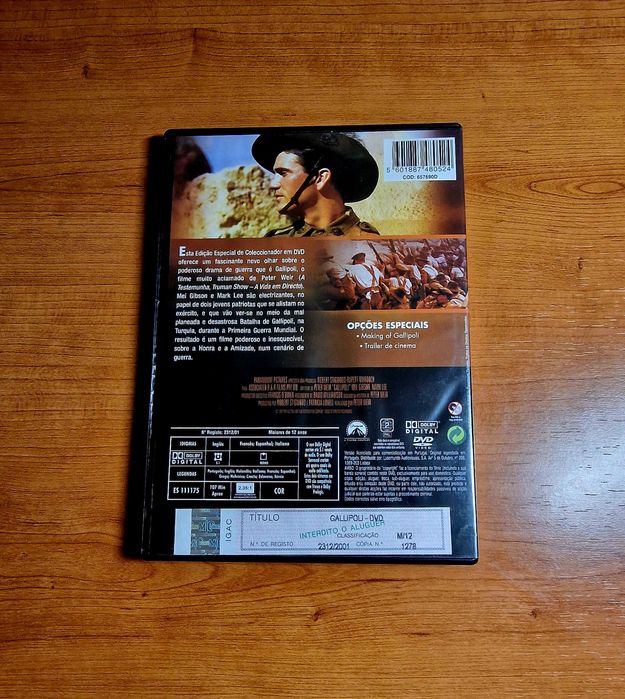 GALLIPOLI (Peter Weir) Mel Gibson/Mark Lee Ed Especial de Colecionador