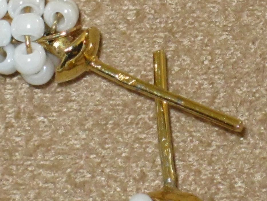 Brincos-Argolas Prata Dourada Maciça de Lei 925`/.. C/Contraste