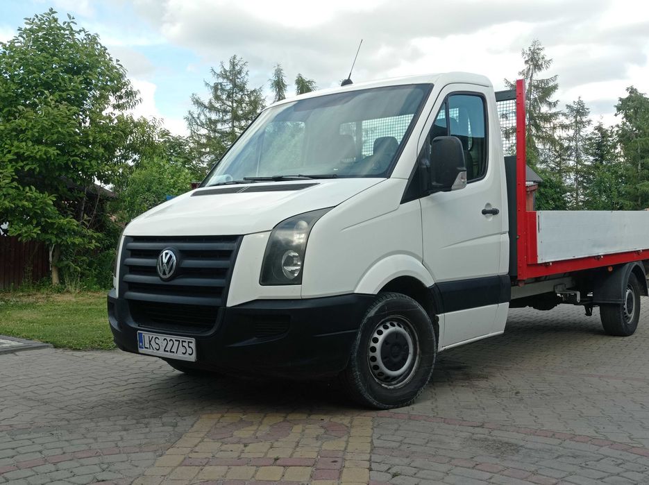Volkswagen Crafter skrzyniowy do 3,5 tony prawojazdy kategoria B  hak 2800 autolaweta zadbany sprinter