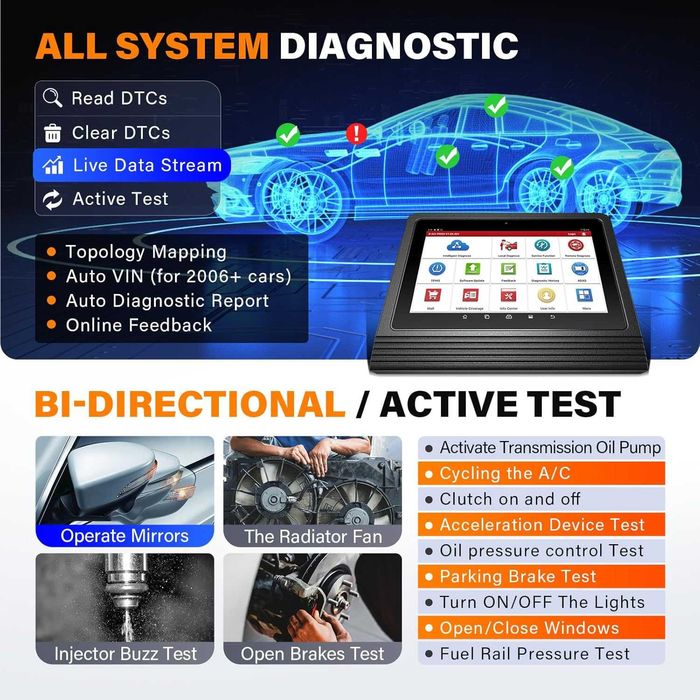 Máq. Diagnostico Launch X431 para Ligeiros e Pesados  Nova / garantia