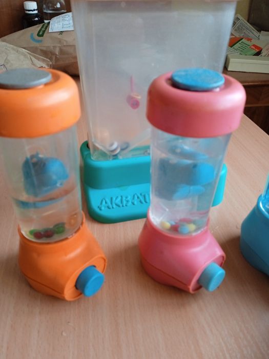 Водные игры Бегемот Тотоша и Акватрон кольцелов производства СССР