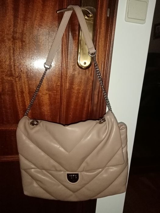 Carteira beje escuro nova