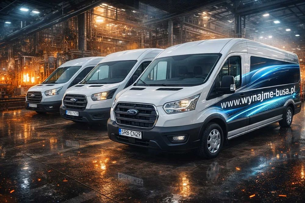 Wypożyczalnia, wynajem Busów, Auto dostawcze, blaszak, najazdy