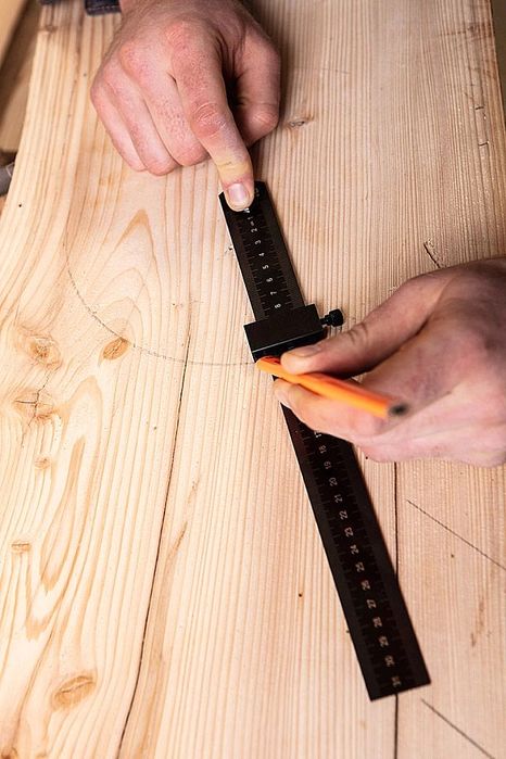 Linijka, Liniał, Maiara Ogranicznik Regulowany Stalowy Rysik Traserski