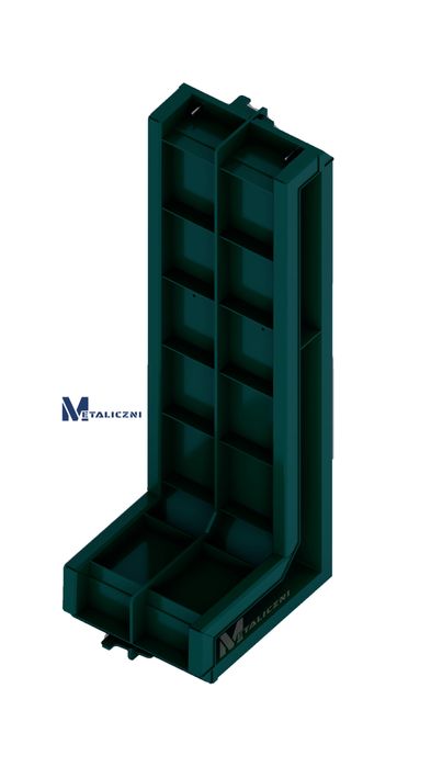 Forma L do ścian oporowych typu L - 150x50x50, elka, L, beton, bloki