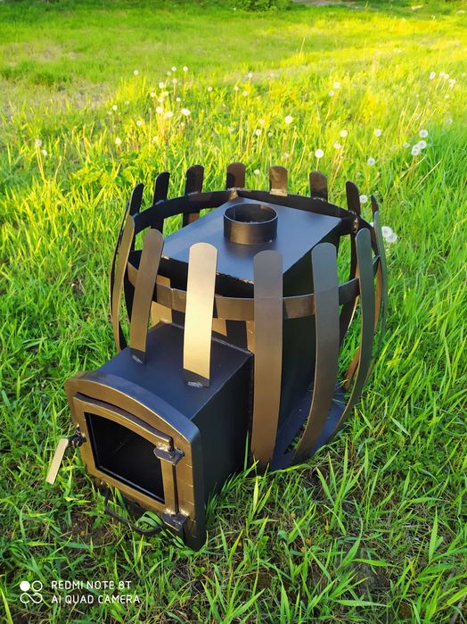 Печка для бани бочка