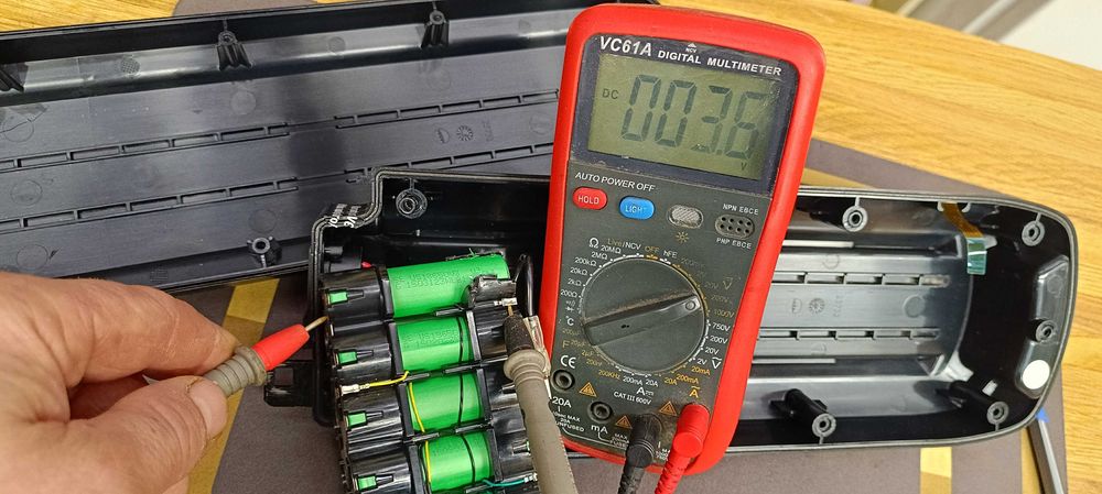 Батарея - з  велосипеда Gazelle  36V-333 Wh (10s4p sony us18650v3)