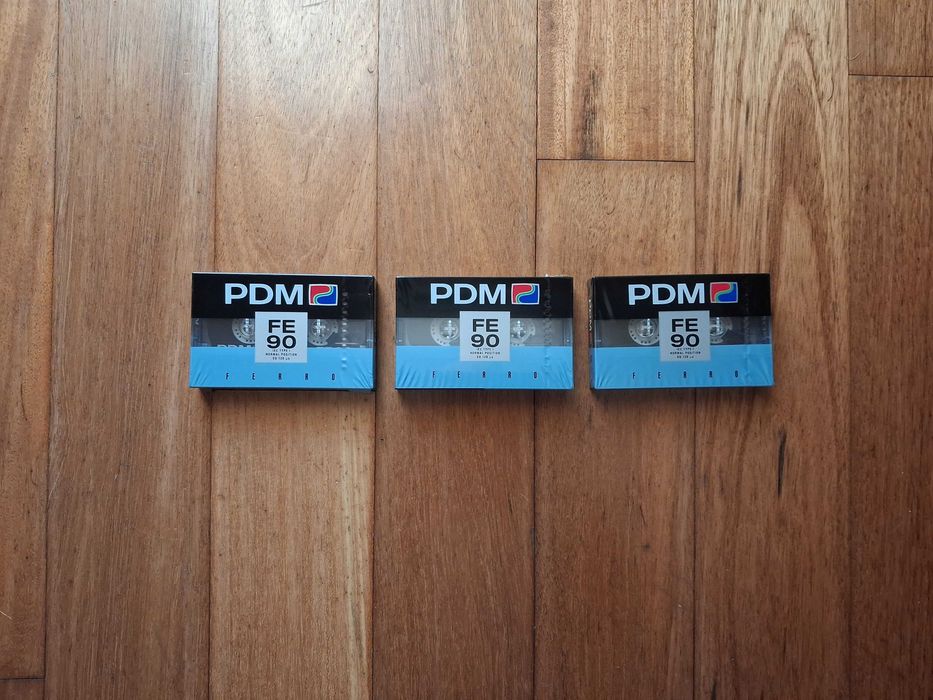3 Cassetes Audio PDM FE 90 Novas