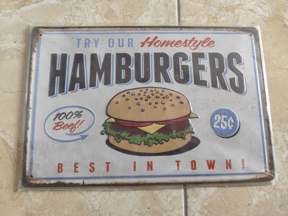 8 placas de metal decorativa parede (desde 5€)