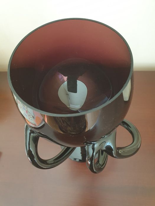 Kielich ze szkła artystycznego. Czasy PRL