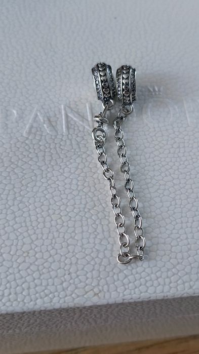 Charms/łańcuszek zabezpieczający, do Pandora, Srebro S925
