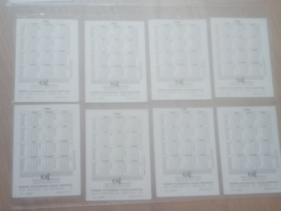 Coleção de calendários da Seleção Portuguesa