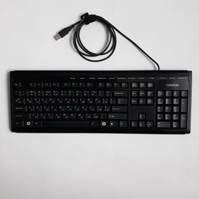 Дротова клавіатура Canyon CNR-KEYB9-UA Black