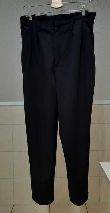 Spodnie paper bag 38 M haremki czarne H&M bdb hit 
Kolor granatowy
Dob