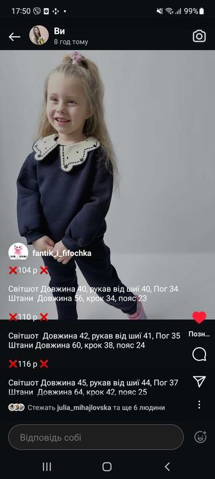 Теплий костюм на флісі для дівчинки 98