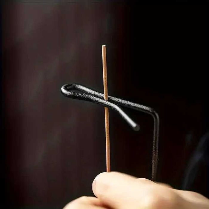 Suporte Incenso com Base Madeira