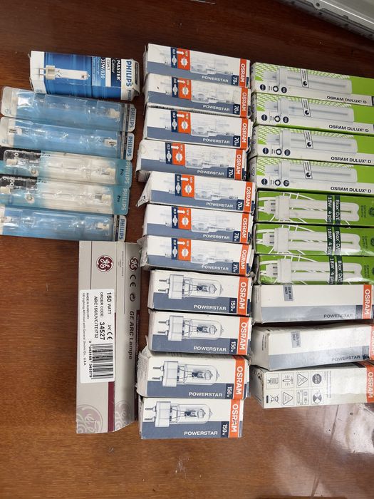 Лампи металогалогенні та люмінісцентні