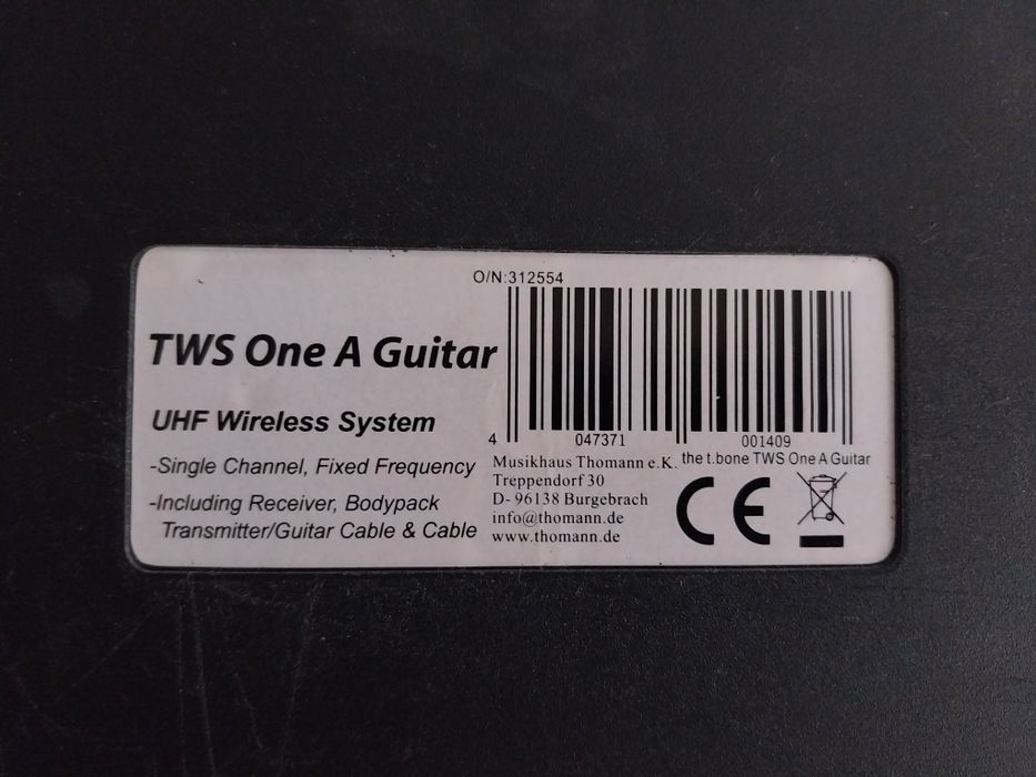 Sistema profissional sem fios para guitarra eléctrica