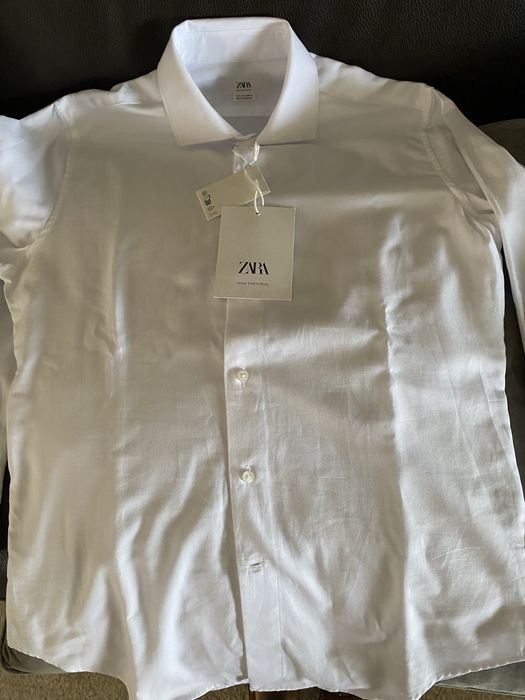 Camisa branca Tam 42 L estrear /cerimonia ou casual