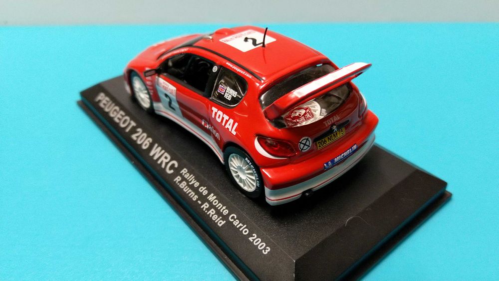 Peugeot 206 WRC #2: Rallye Monte Carlo 2003 - Miniatura escala 1/43