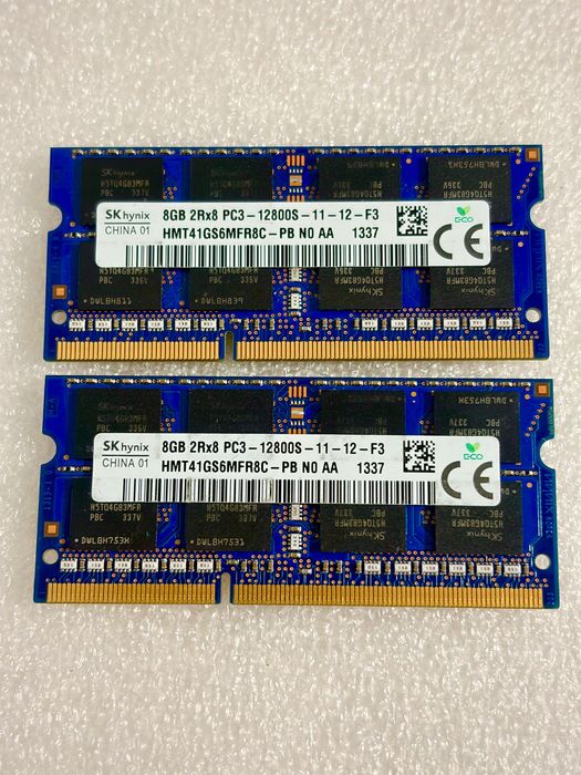 16GB Sk Hynix DDR3 1600MHz HMT41GS6MFR8C-PB