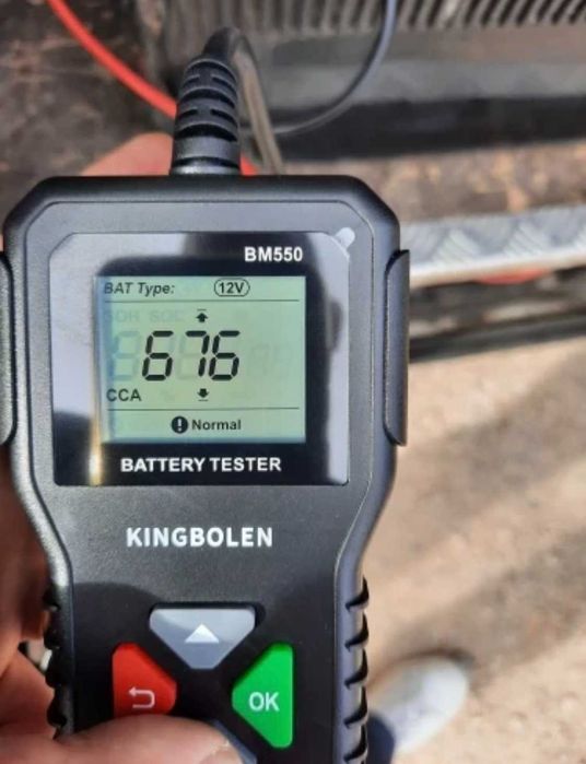 Тестер АКБ/аккумуляторов KINGBOLEN BM550 6В/12В/24В 100-2000 CCA