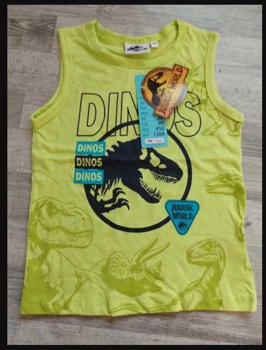 koszulka chłopięca top dinozaury Jurassic World 134