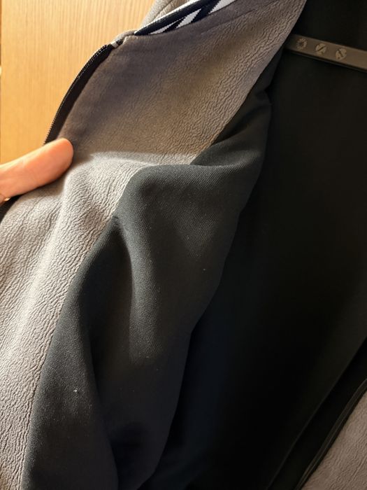 Бомбер жіночий флісовий сірий, на блискавці, оверсайз L–XL