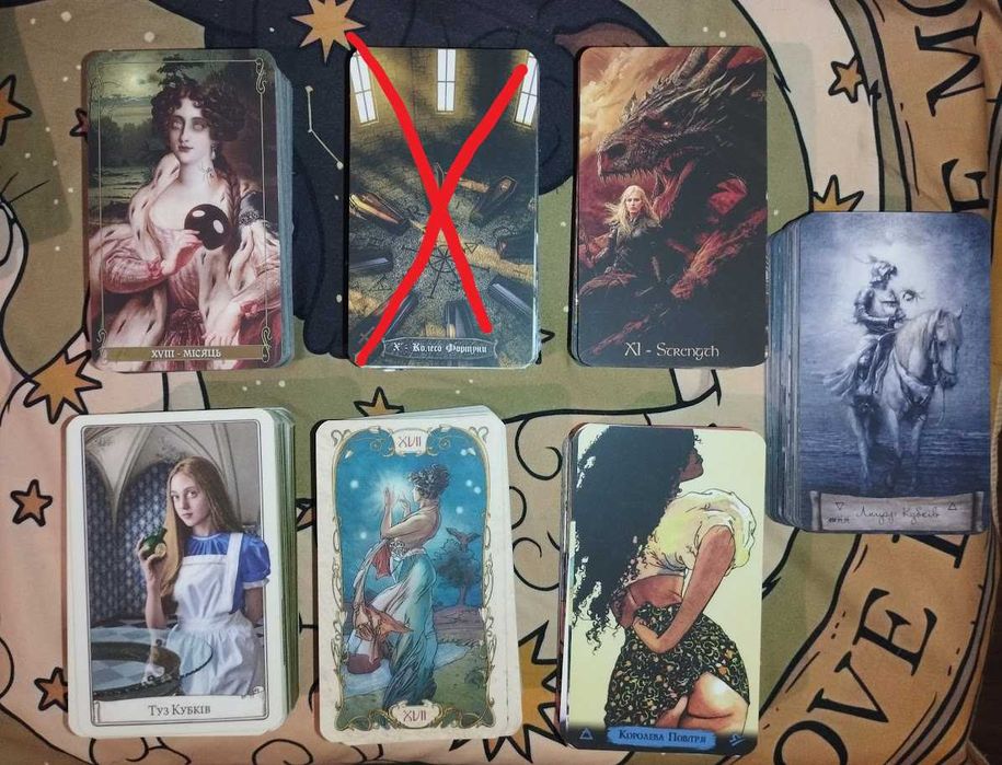 Таро з власної колекції, Mystic Silk, Taromance, 12х7,  стан нових, укр та англ
