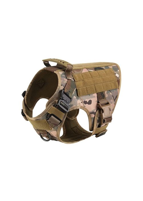 Szelki taktyczne dla psa ze smycza róż S