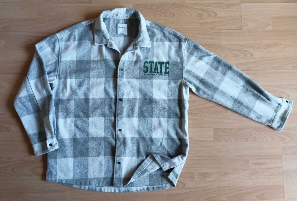 Bluza polarowa, ciepła koszula L Bershka