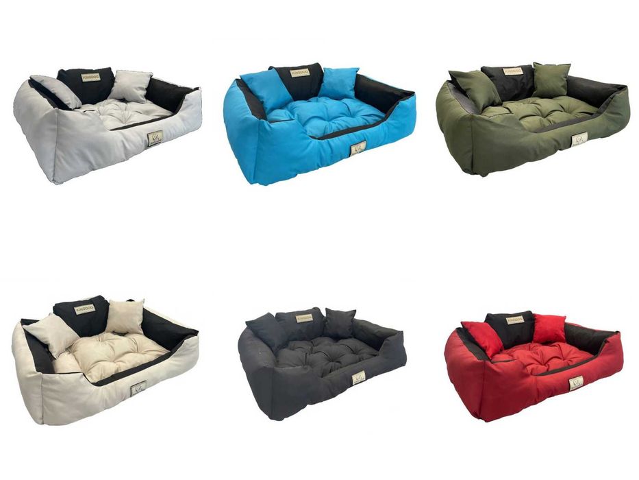 Legowisko Imię Pupila KINGDOG 55x45 Niebieskie Łóżko Kojec S Pies Kot